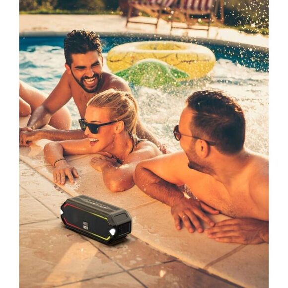 Open Box - Altec Lansing - HydraJolt Bluetooth Speak Blue - Picture 11 of 11